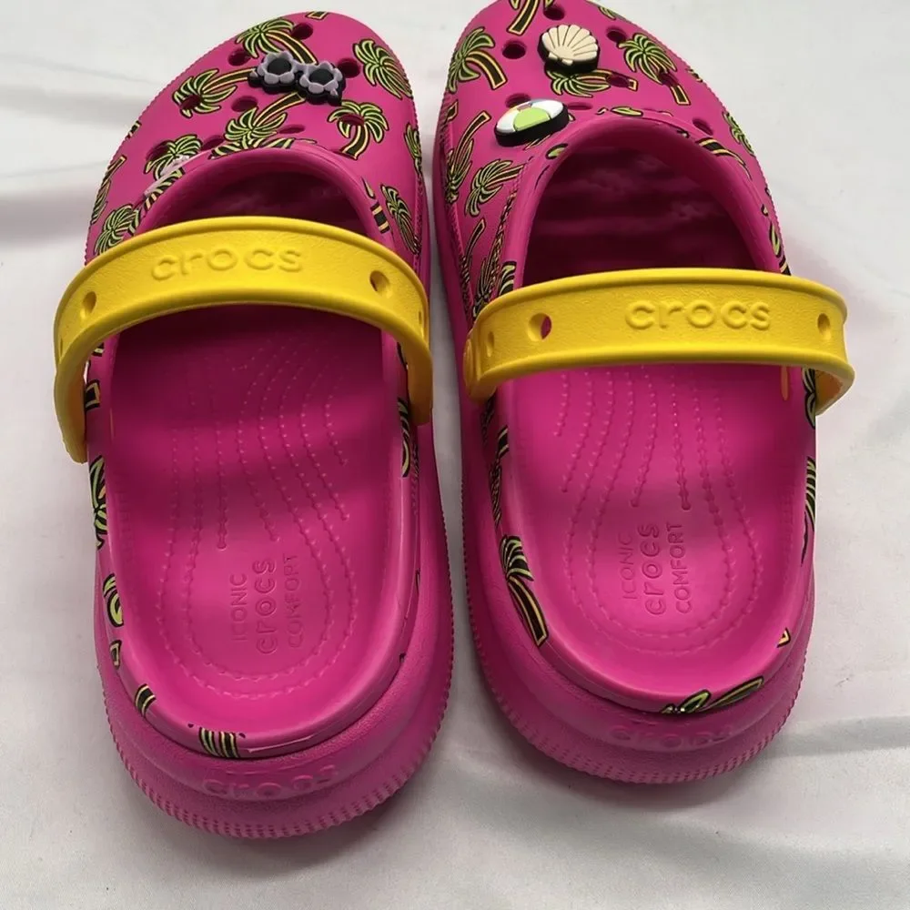 Hot Pink Kids Cutie Crush Spring Break Clog Crocs